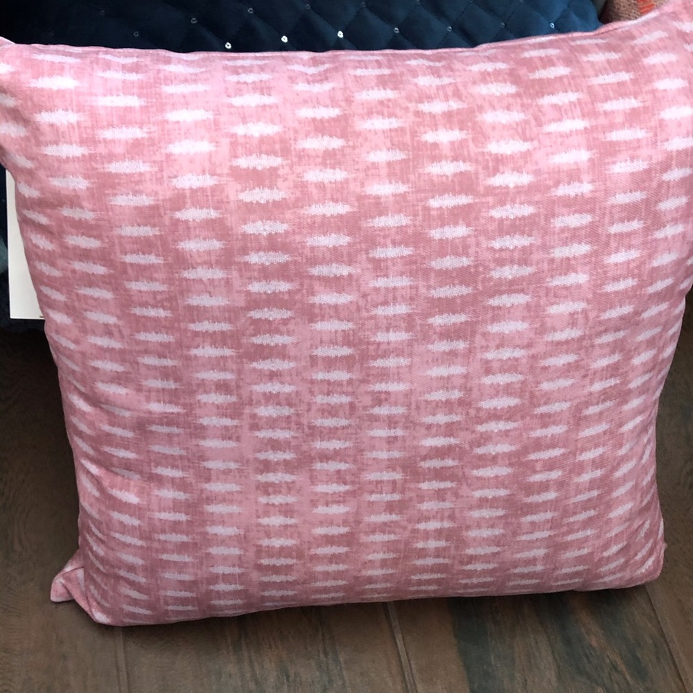 Boho Living pink pillow NWT